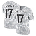 Davalo D.Broncos #17 Jaylen Waddle Player Arctic Camo Salute To Service Limited Stitched Jerseys