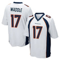 Davalo D.Broncos #17 Jaylen Waddle Player White Game Stitched Jerseys