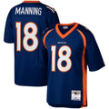 Davalo D.Broncos #18 Peyton Manning Player Mitchell & Ness Navy Legacy Replica Stitched  Jerseys
