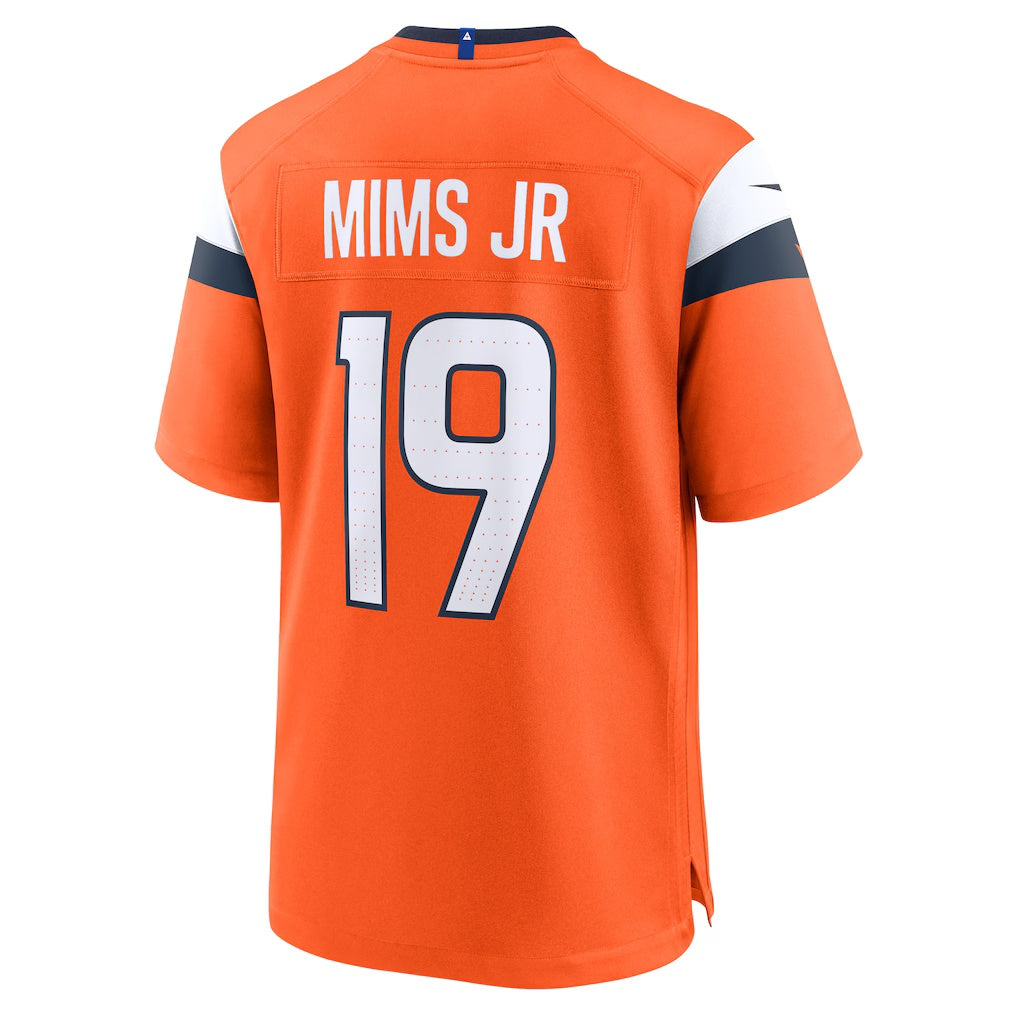 Davalo D.Broncos #19 Marvin Mims Jr Orange Team Game Stitched Jerseys
