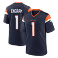 Davalo D.Broncos #1 Evan Engram Player Navy Home Game Stitched Jerseys