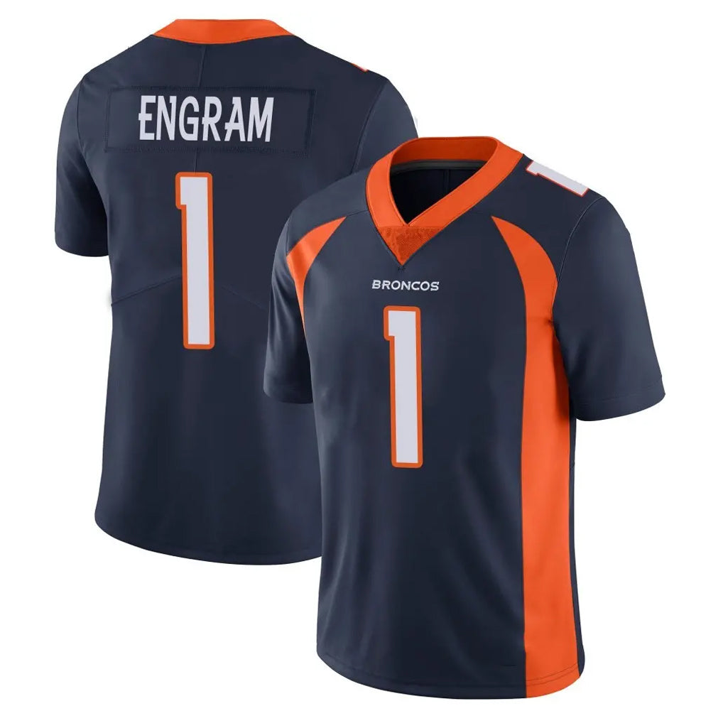 Davalo D.Broncos #1 Evan Engram Player Navy Vapor Untouchable Limited Game Stitched Jerseys