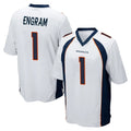 Davalo D.Broncos #1 Evan Engram Player White Game Stitched Jerseys