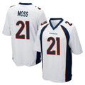 Davalo D.Broncos #21 Riley Moss Player White Game Stitched Jerseys