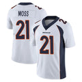 Davalo D.Broncos #21 Riley Moss Player White Vapor Untouchable Limited Home Game Stitched Jerseys
