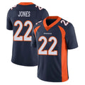 Davalo D.Broncos #22 Brandon Jones Player Navy Vapor Untouchable Limited Game Stitched Jerseys