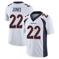 Davalo D.Broncos #22 Brandon Jones Player White Vapor Untouchable Limited Home Game Stitched Jerseys