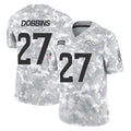 Davalo D.Broncos #27 J.K. Dobbins Player Arctic Camo Salute To Service Limited Stitched Jerseys