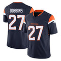Davalo D.Broncos #27 J.K. Dobbins Player Navy Limited Vapor F.U.S.E. Home Game Stitched Jerseys