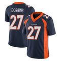 Davalo D.Broncos #27 J.K. Dobbins Player Navy Vapor Untouchable Limited Game Stitched Jerseys