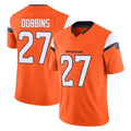 Davalo D.Broncos #27 J.K. Dobbins Player Orange Vapor F.U.S.E. Limited Home Game Stitched Jerseys