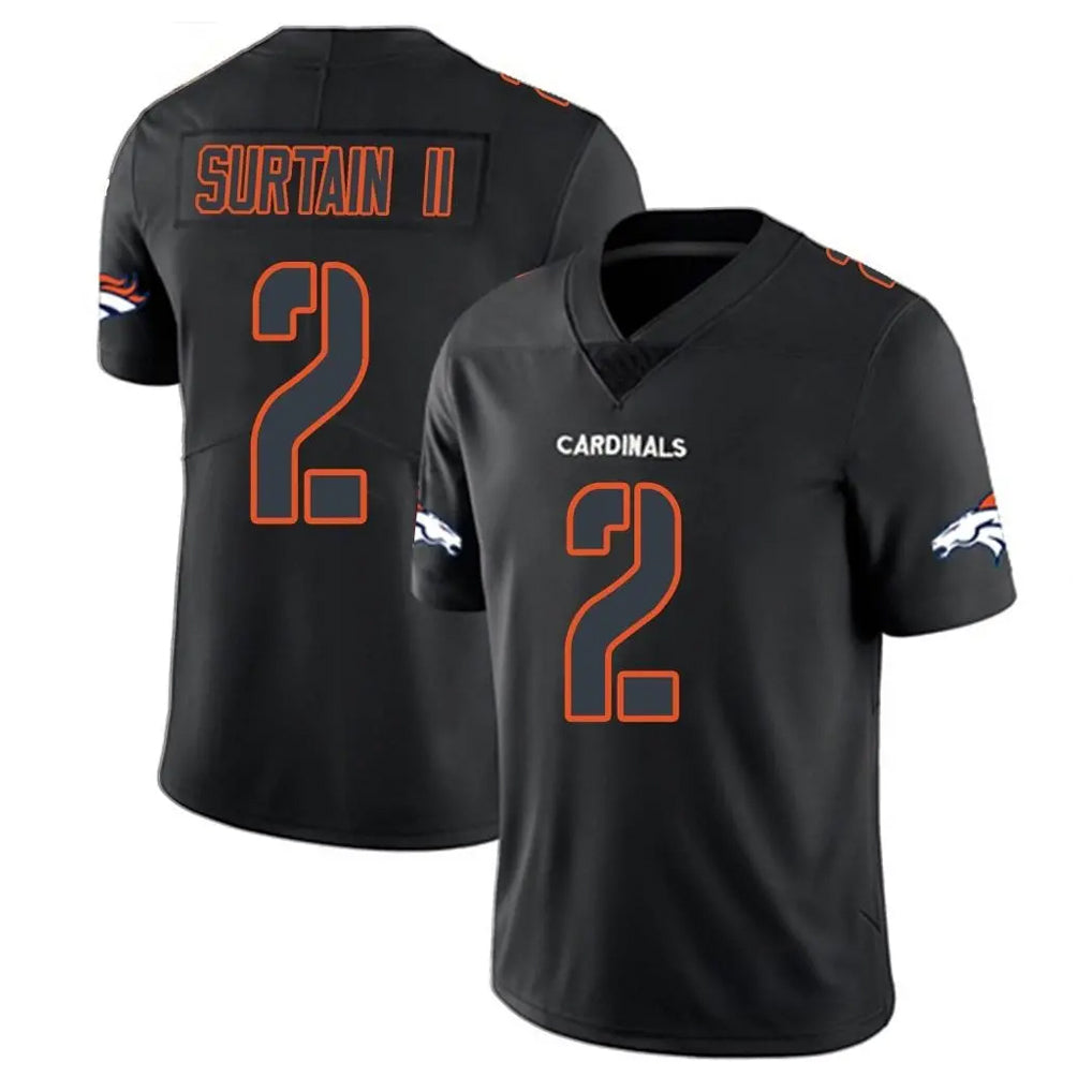Davalo D.Broncos #2 Pat Surtain II Player Black Impact Limited Game Stitched Jerseys