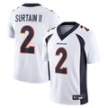 Davalo D.Broncos #2 Patrick Surtain II Player White Vapor Untouchable Limited Stitched Jerseys