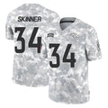 Davalo D.Broncos #34 JL Skinner Player Arctic Camo Salute To Service Limited Stitched Jerseys