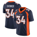 Davalo D.Broncos #34 JL Skinner Player Navy Vapor Untouchable Limited Game Stitched Jerseys