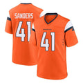 Davalo D.Broncos #41 Drew Sanders Player Orange Home Game Stitched Jerseys