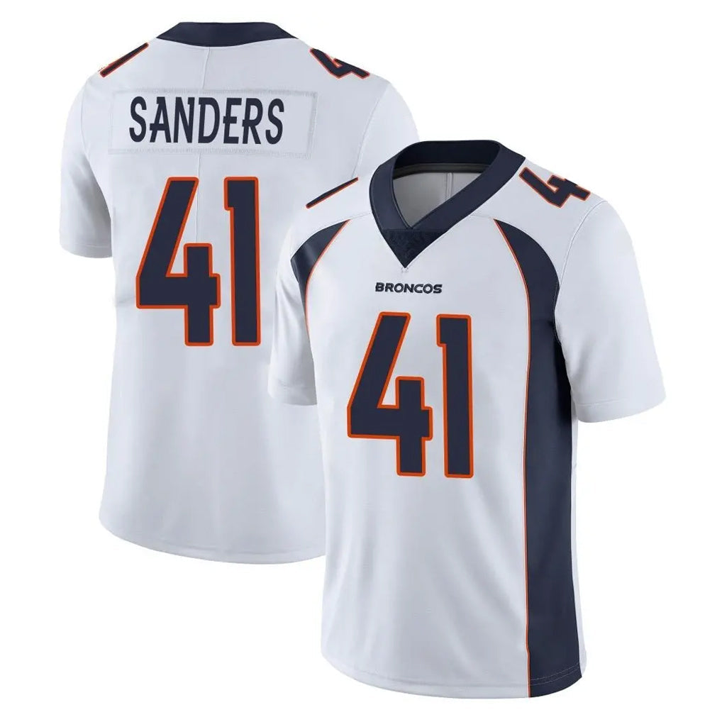 Davalo D.Broncos #41 Drew Sanders Player White Vapor Untouchable Limited Home Game Stitched Jerseys