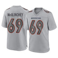 Davalo D.Broncos #69 Mike McGlinchey Player Gray Atmosphere Fashion Limited Game Stitched Jerseys