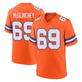 Davalo D.Broncos #69 Mike McGlinchey Player Orange Alternate Collection Throwback Game Stitched Jerseys