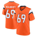 Davalo D.Broncos #69 Mike McGlinchey Player Orange Home Game Stitched Jerseys