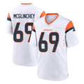 Davalo D.Broncos #69 Mike McGlinchey Player White Home Game Stitched Jerseys