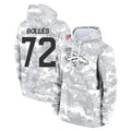 Davalo D.Broncos #72 Garett Bolles Player Arctic Camo Salute to Service Hoodies Limited Game Stitched Jerseys