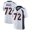 Davalo D.Broncos #72 Garett Bolles Player White Vapor Untouchable Limited Home Game Stitched Jerseys
