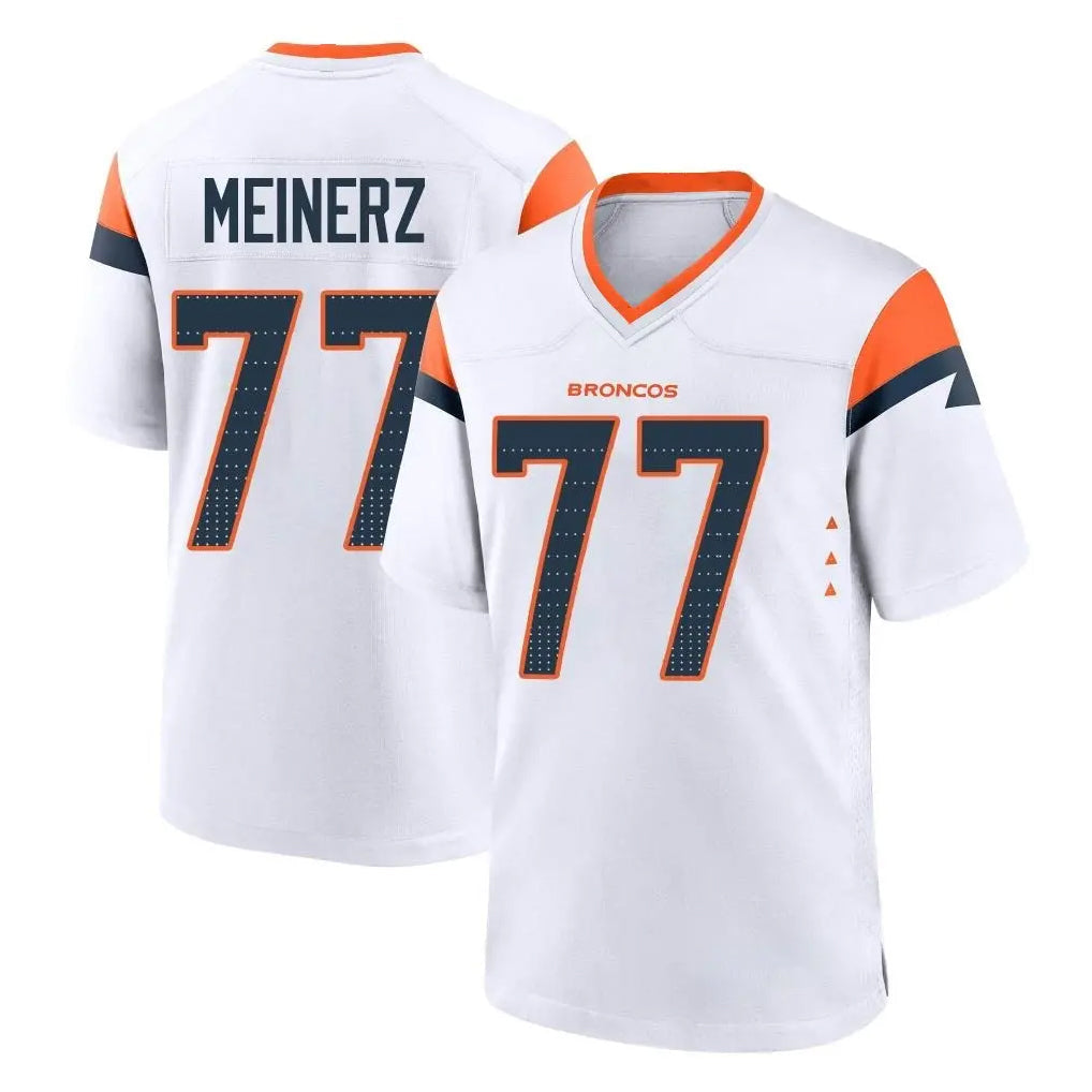 Davalo D.Broncos #77 Quinn Meinerz Player White Home Game Stitched Jerseys