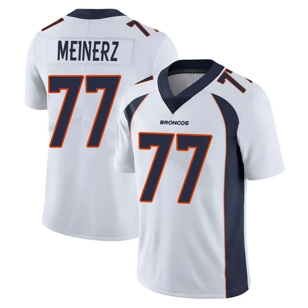 Davalo D.Broncos #77 Quinn Meinerz Player White Vapor Untouchable Limited Home Game Stitched Jerseys