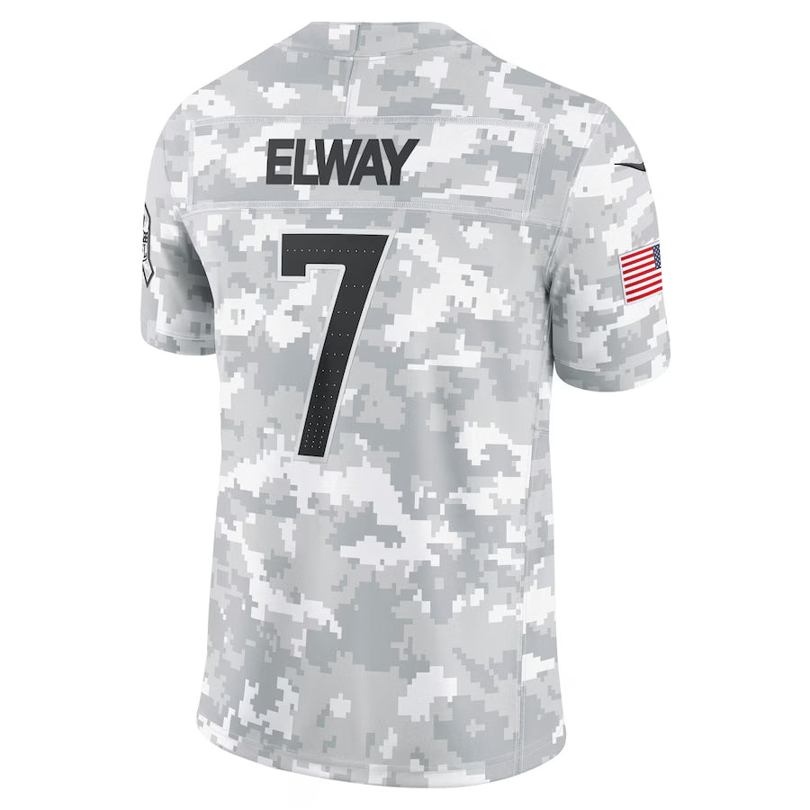Davalo D.Broncos #7 John Elway Player Arctic Camo Salute to Service Limited Stitched Jerseys