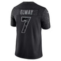 Davalo D.Broncos #7 John Elway Player Black RFLCTV Limited Stitched Jerseys
