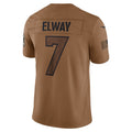 Davalo D.Broncos #7 John Elway Player Brown Salute To Service Limited Stitched Jerseys