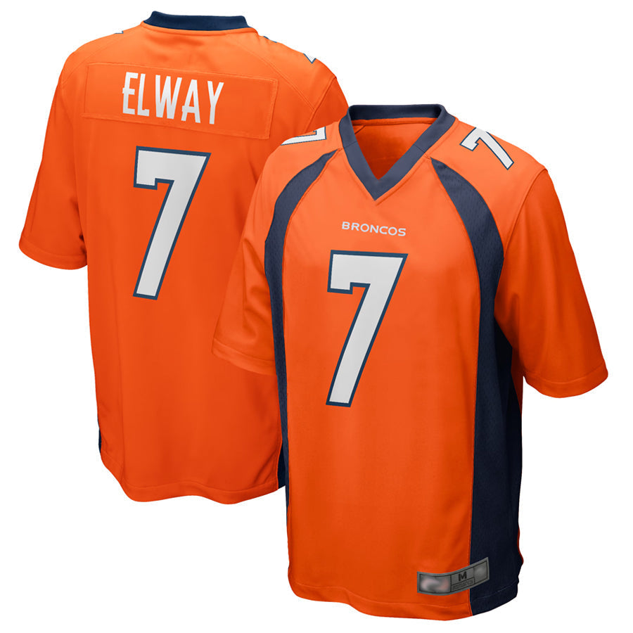 Davalo D.Broncos #7 John Elway Player Orange Game Stitched Jerseys