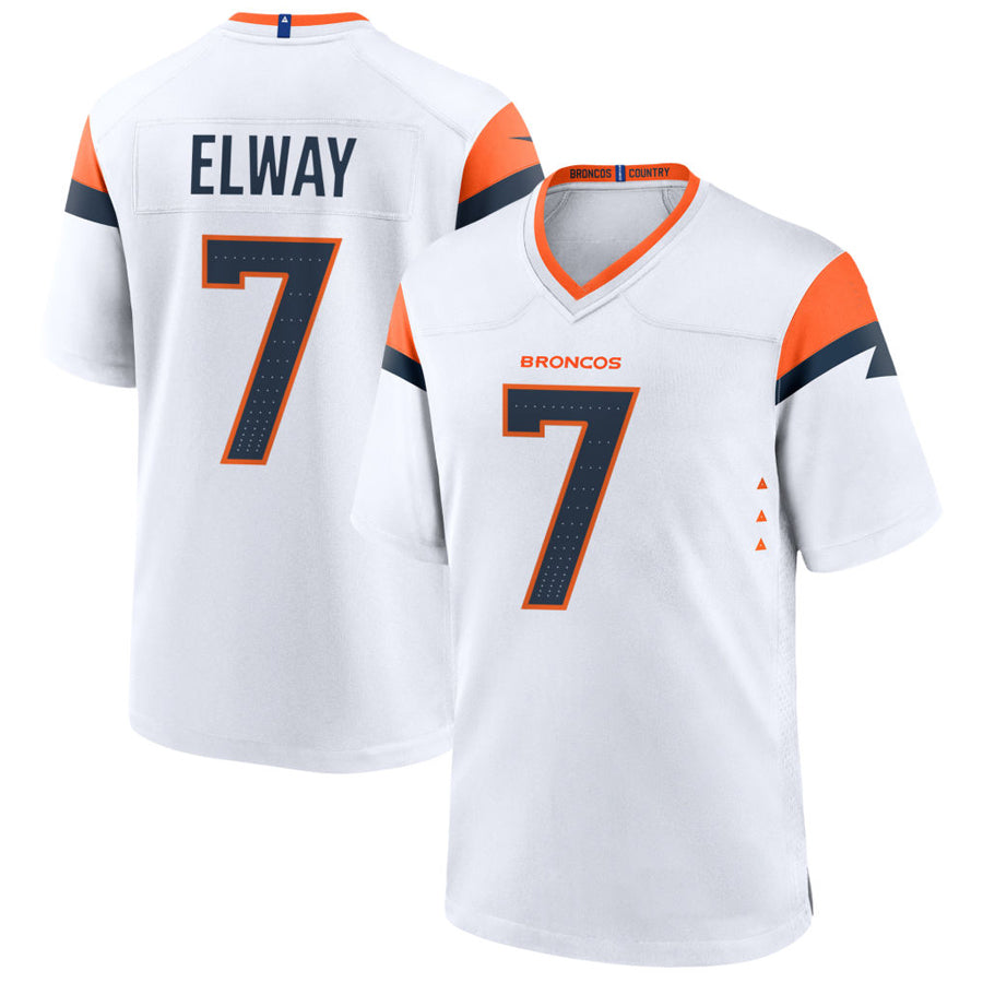 Davalo D.Broncos #7 John Elway Player White Home Game Stitched Jerseys
