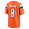 Davalo D.Broncos #8 Jarrett Stidham Orange Team Game Stitched Jerseys