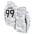 Davalo D.Broncos #99 Zach Allen Player Arctic Camo Salute to Service Hoodies Limited Game Stitched Jerseys