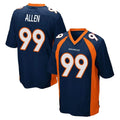 Davalo D.Broncos #99 Zach Allen Player Navy Game Stitched Jerseys