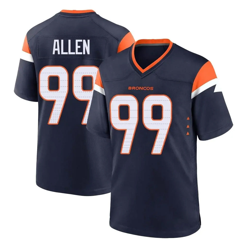 Davalo D.Broncos #99 Zach Allen Player Navy Home Game Stitched Jerseys