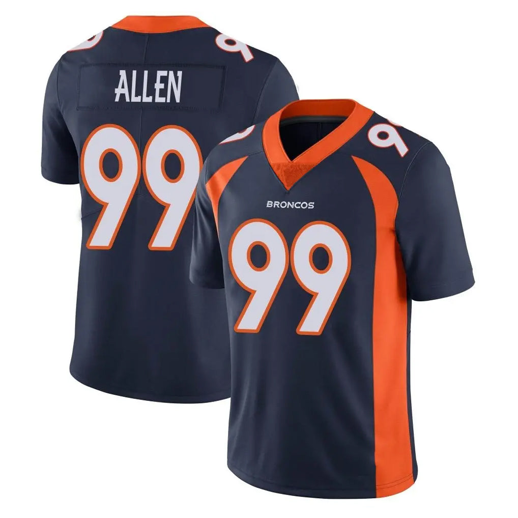 Davalo D.Broncos #99 Zach Allen Player Navy Vapor Untouchable Limited Game Stitched Jerseys