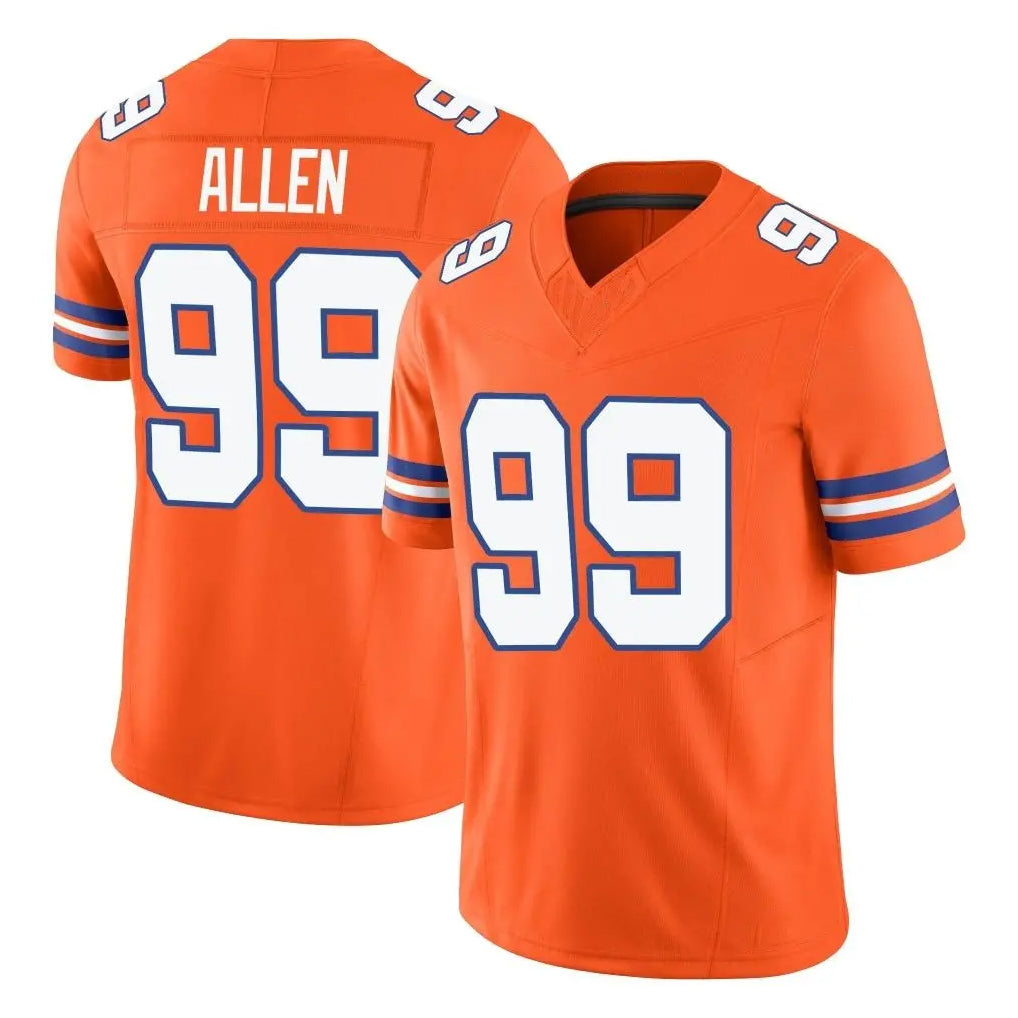 Davalo D.Broncos #99 Zach Allen Player Orange Limited Alternate Vapor F.U.S.E. Throwback Game Stitched Jerseys