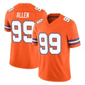 Davalo D.Broncos #99 Zach Allen Player Orange Limited Alternate Vapor F.U.S.E. Throwback Game Stitched Jerseys