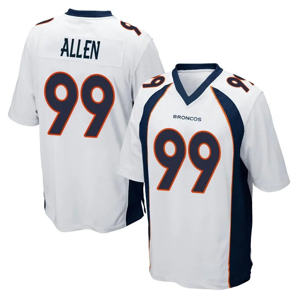 Davalo D.Broncos #99 Zach Allen Player White Game Stitched Jerseys