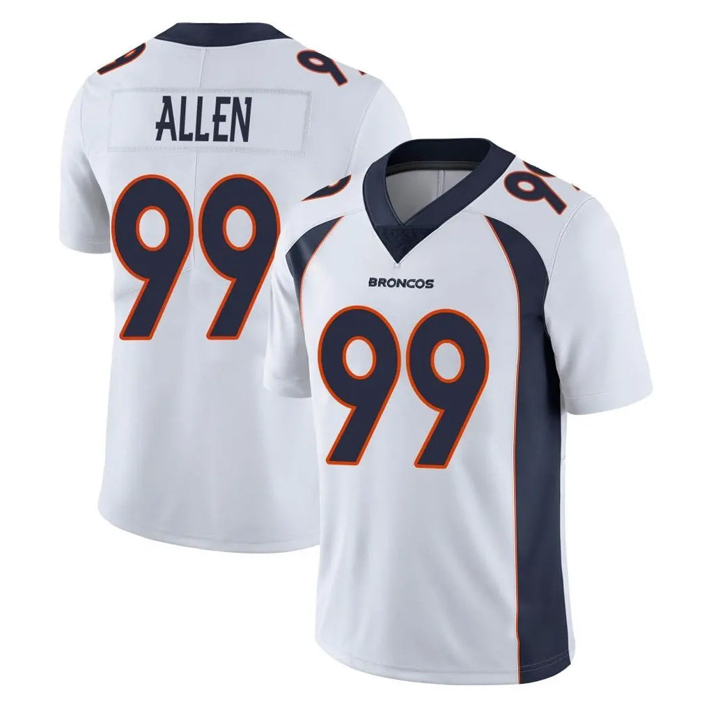Davalo D.Broncos #99 Zach Allen Player White Vapor Untouchable Limited Home Game Stitched Jerseys