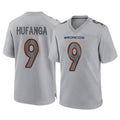 Davalo D.Broncos #9 Talanoa Hufanga Player Gray Atmosphere Fashion Limited Game Stitched Jerseys