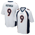 Davalo D.Broncos #9 Talanoa Hufanga Player White Game Stitched Jerseys