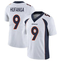 Davalo D.Broncos #9 Talanoa Hufanga Player White Vapor Untouchable Limited Home Game Stitched Jerseys