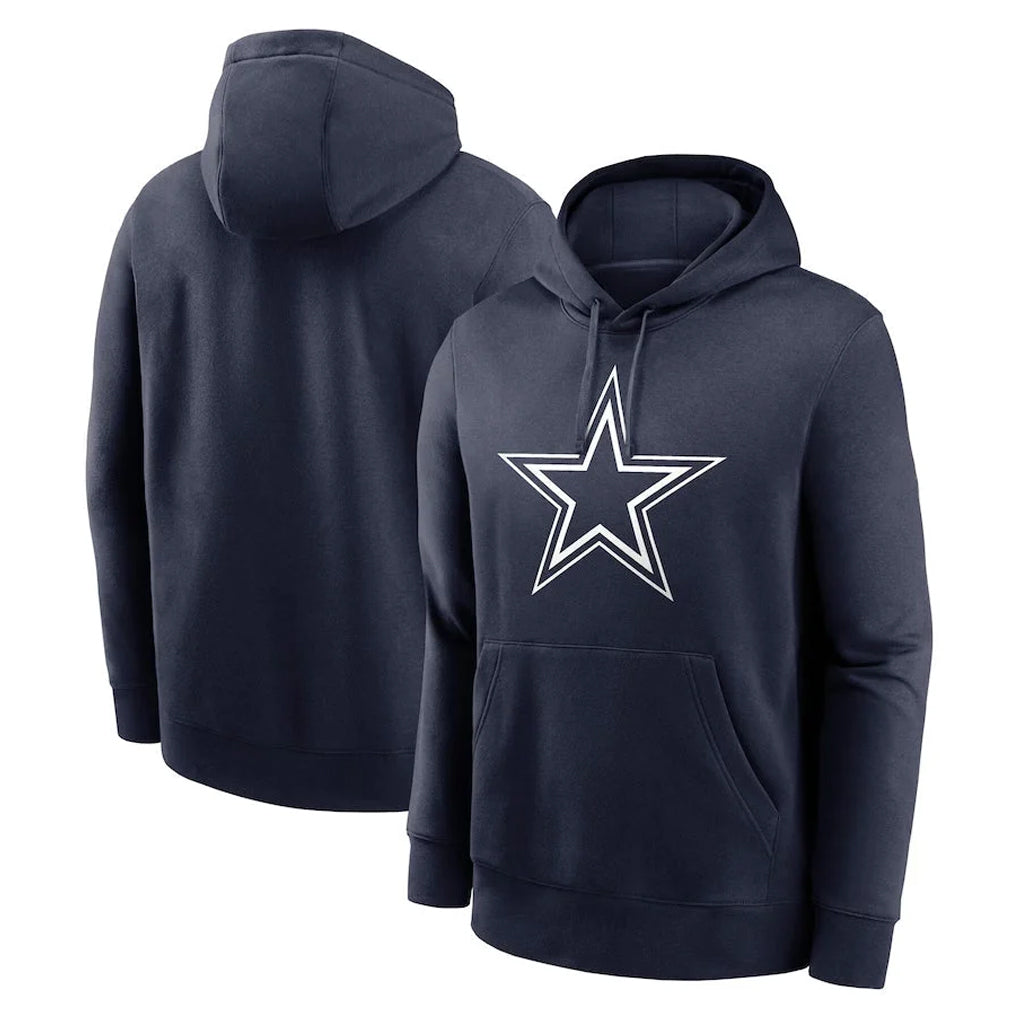 Davalo D.Cowboys Navy Pullover Hoodies Limited Blank Player Stitched Jerseys