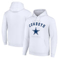 Davalo D.Cowboys White Pullover Hoodies Limited Blank Player Stitched Jerseys