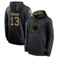 Davalo D.Cowboys #13 Caleb Downs Player Black Salute to Service Pullover Hoodies Limited Stitched Jerseys