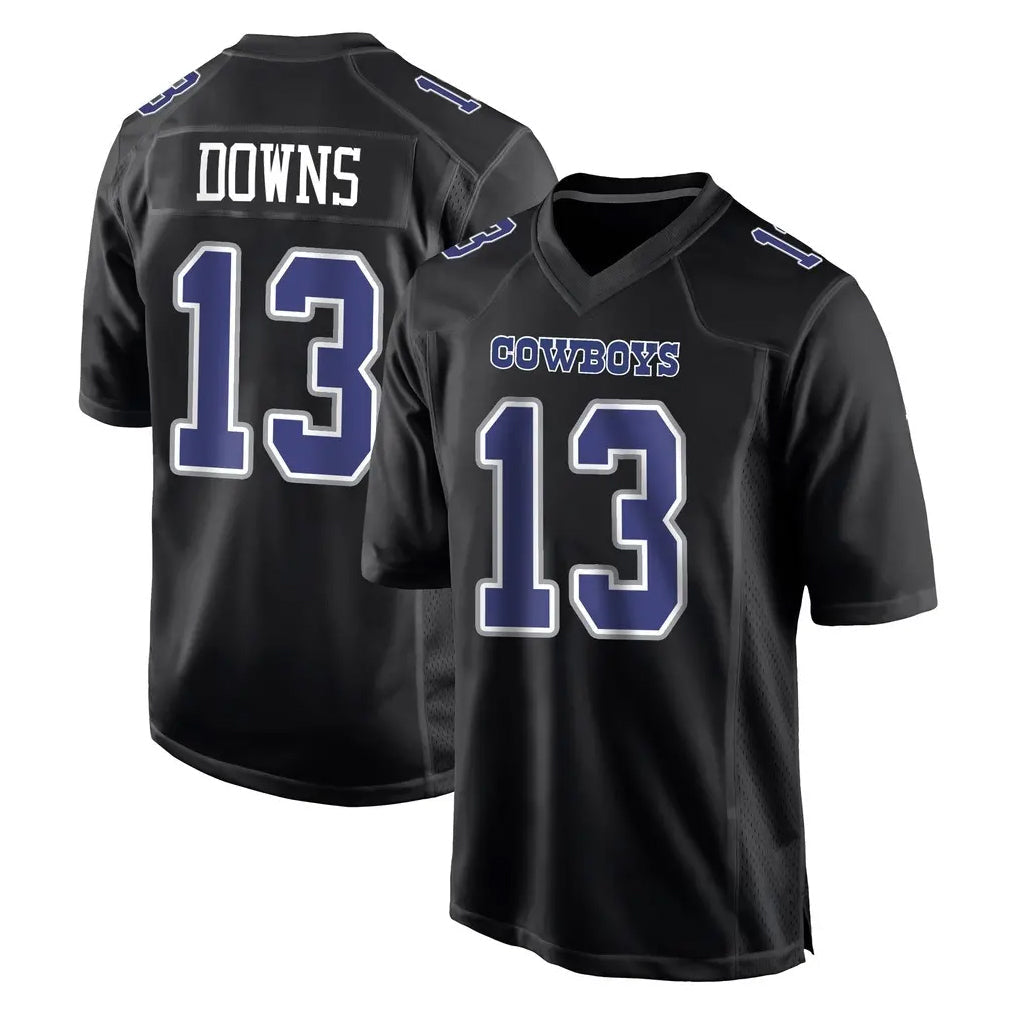 Davalo D.Cowboys #13 Caleb Downs Player Carbon Black Fashion Home Game Stitched Jerseys